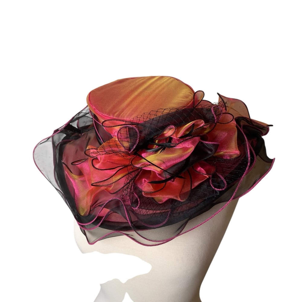 #812 NEW KENTUCKY DERBY Chiffon Hat